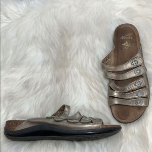 Dansko Janie Strappy Pewter Sandal Size‎ 41/10.5-11